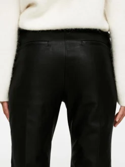 Kick-Flare Leather Trousers