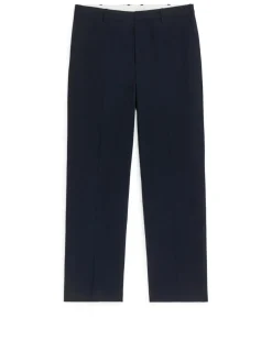 Linen Blend Seersucker Trousers