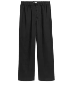 Linen Drawstring Trousers