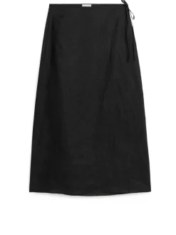 Linen Wrap Skirt