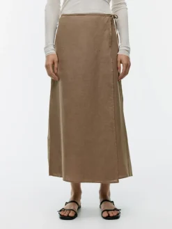 Linen Wrap Skirt