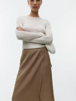Linen Wrap Skirt