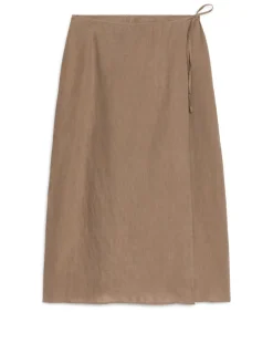 Linen Wrap Skirt