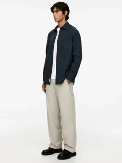 Lyocell Blend Twill Shirt