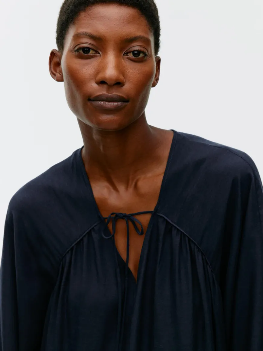 Lyocell-Linen Maxi Dress