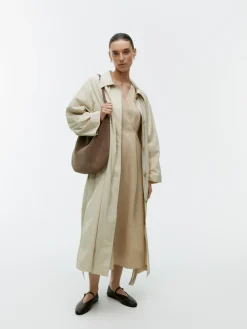 Lyocell-Linen Wrap Dress