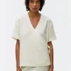 Lyocell-Linen Wrap Shirt