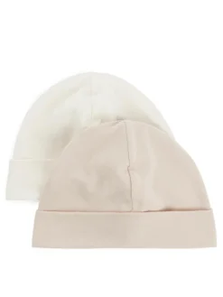 Newborn Soft Cotton Beanie Set Of 2