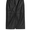 Pencil Leather Skirt
