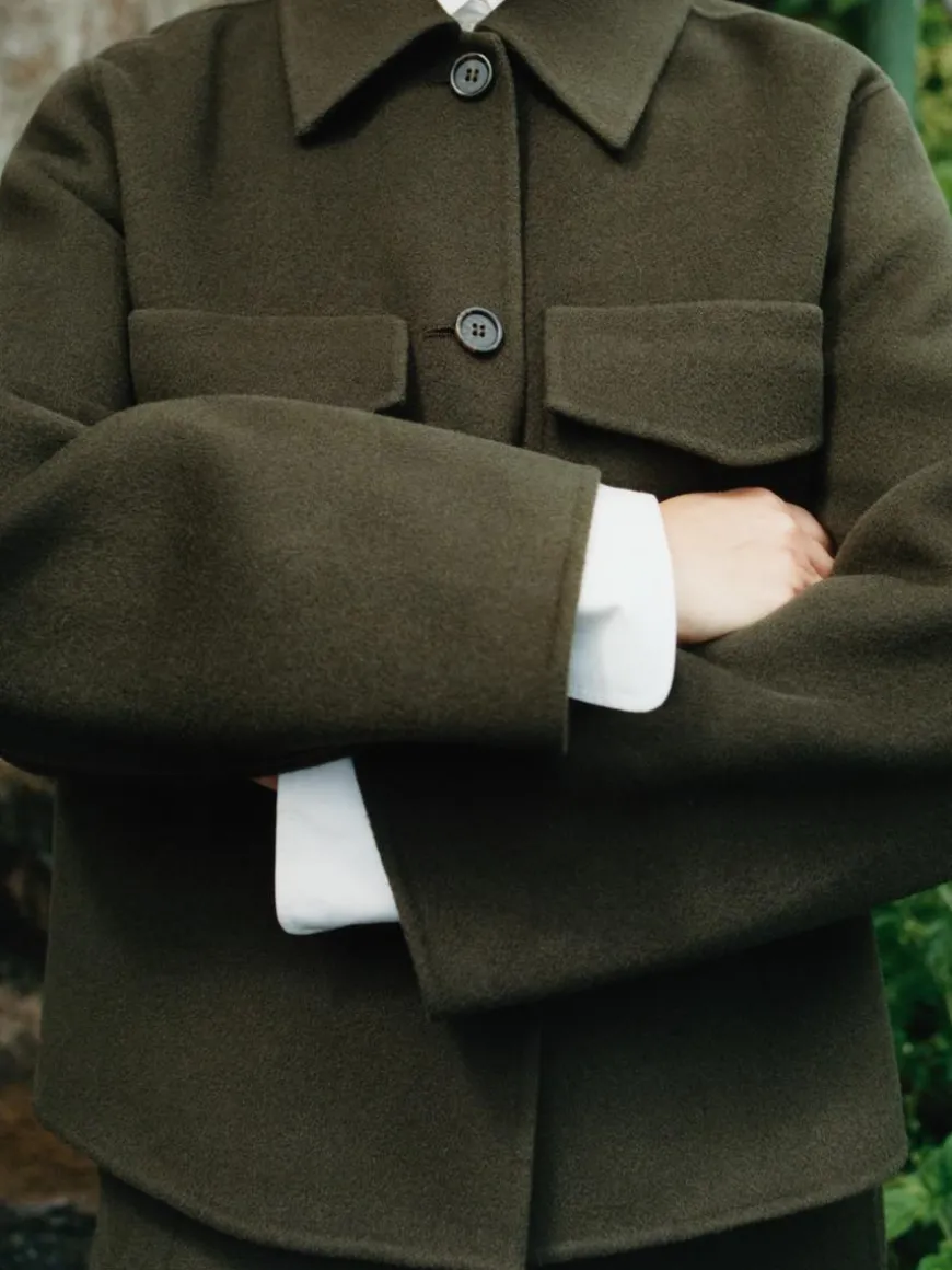 Penny Martin Wool-Blend Wrap Skirt