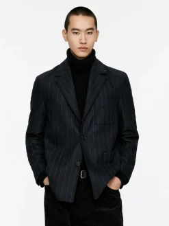 Pinstripe Blazer