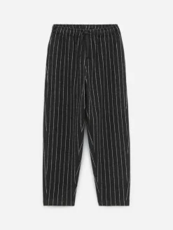 Pinstripe Cotton Sweatpants