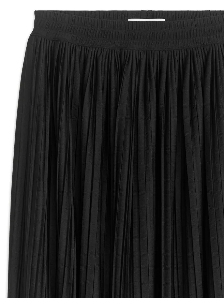 Pleated Midi Skirt