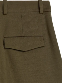 Pleated Twill Trousers