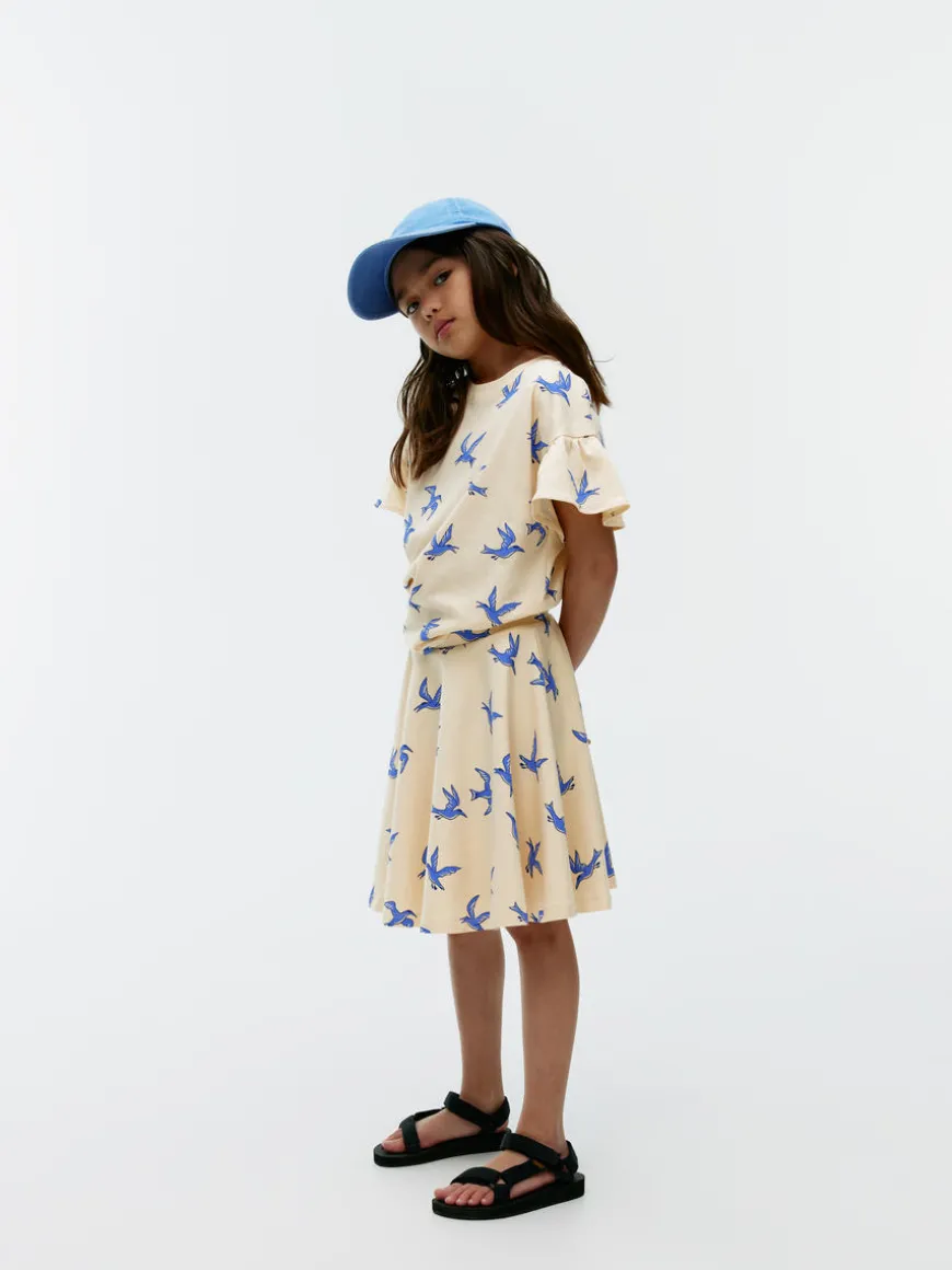 Printed Jersey Skirt