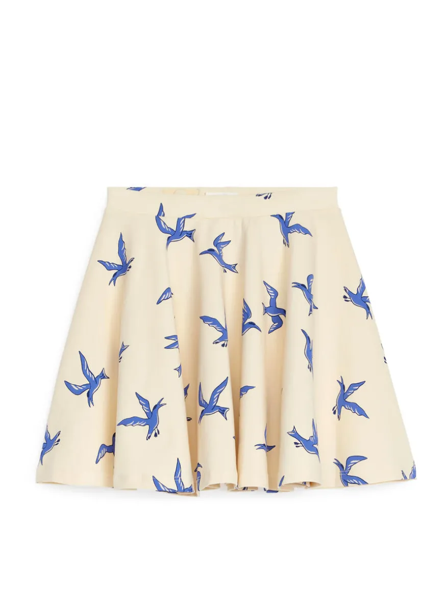 Printed Jersey Skirt