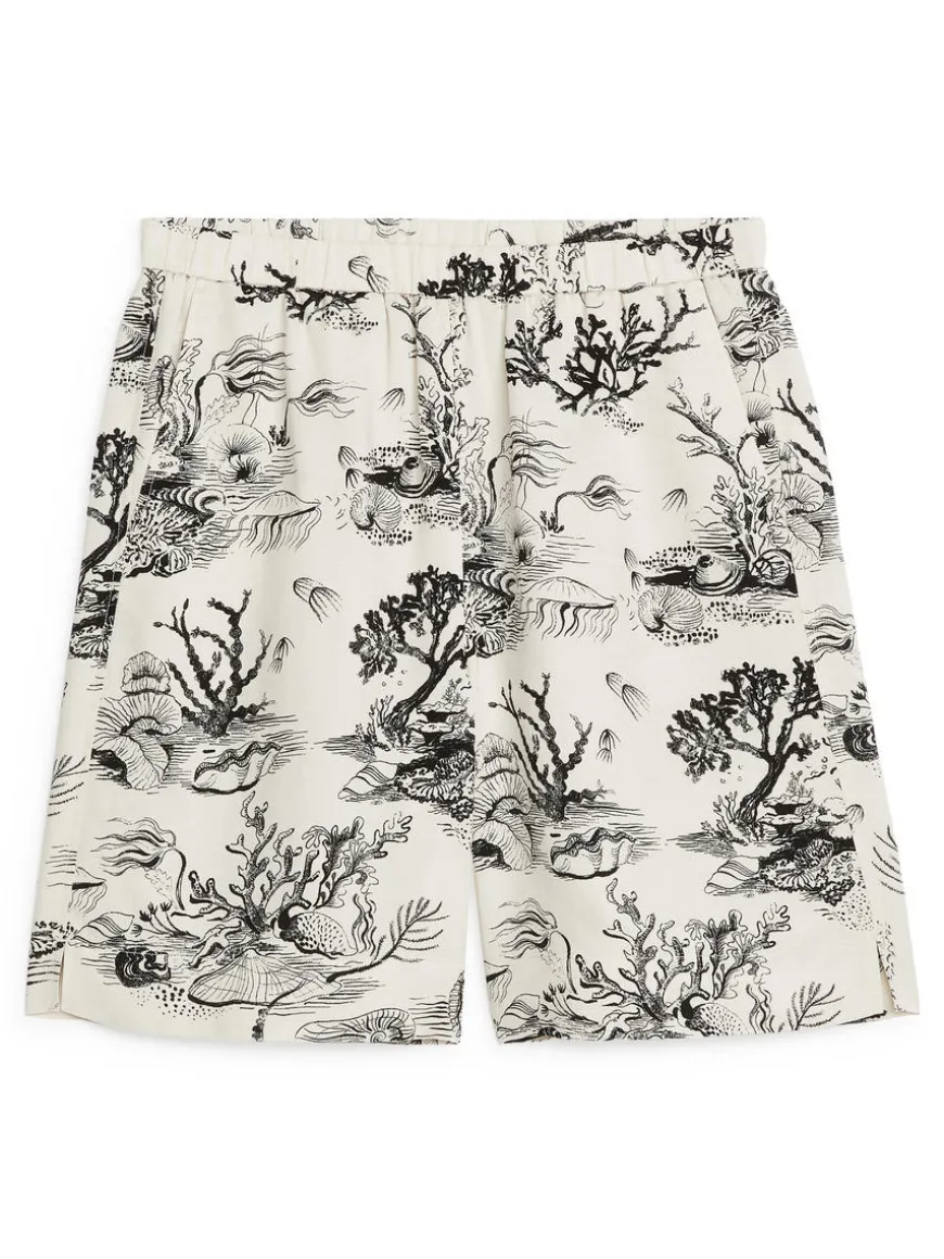 Printed Pull-On Shorts