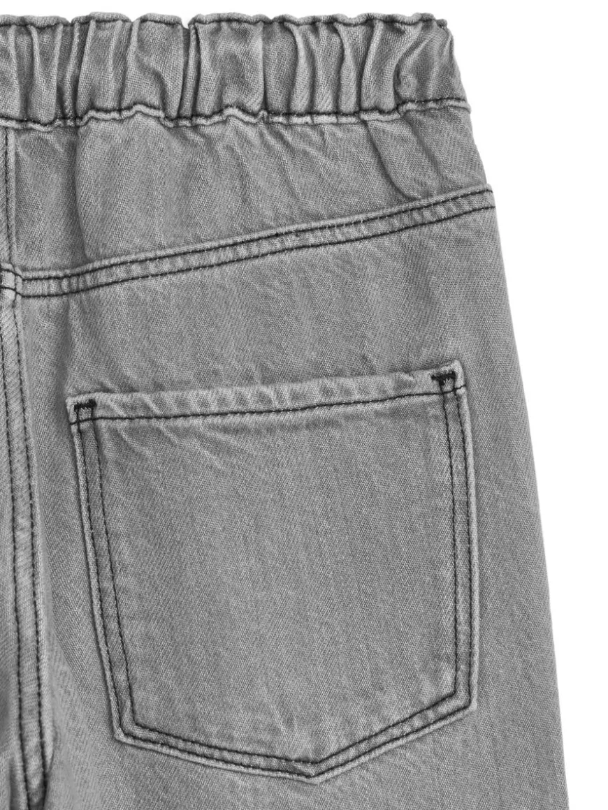 Pull-On Denim Trousers