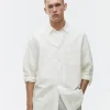 Relaxed Linen-Cotton Shirt