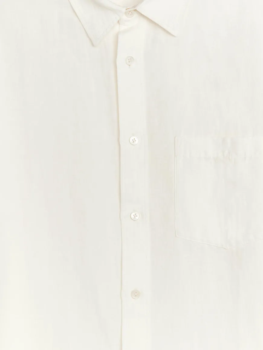 Relaxed Linen-Cotton Shirt