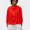 Relaxed Lyocell-Linen Blouse