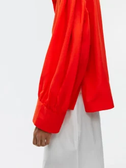 Relaxed Lyocell-Linen Blouse