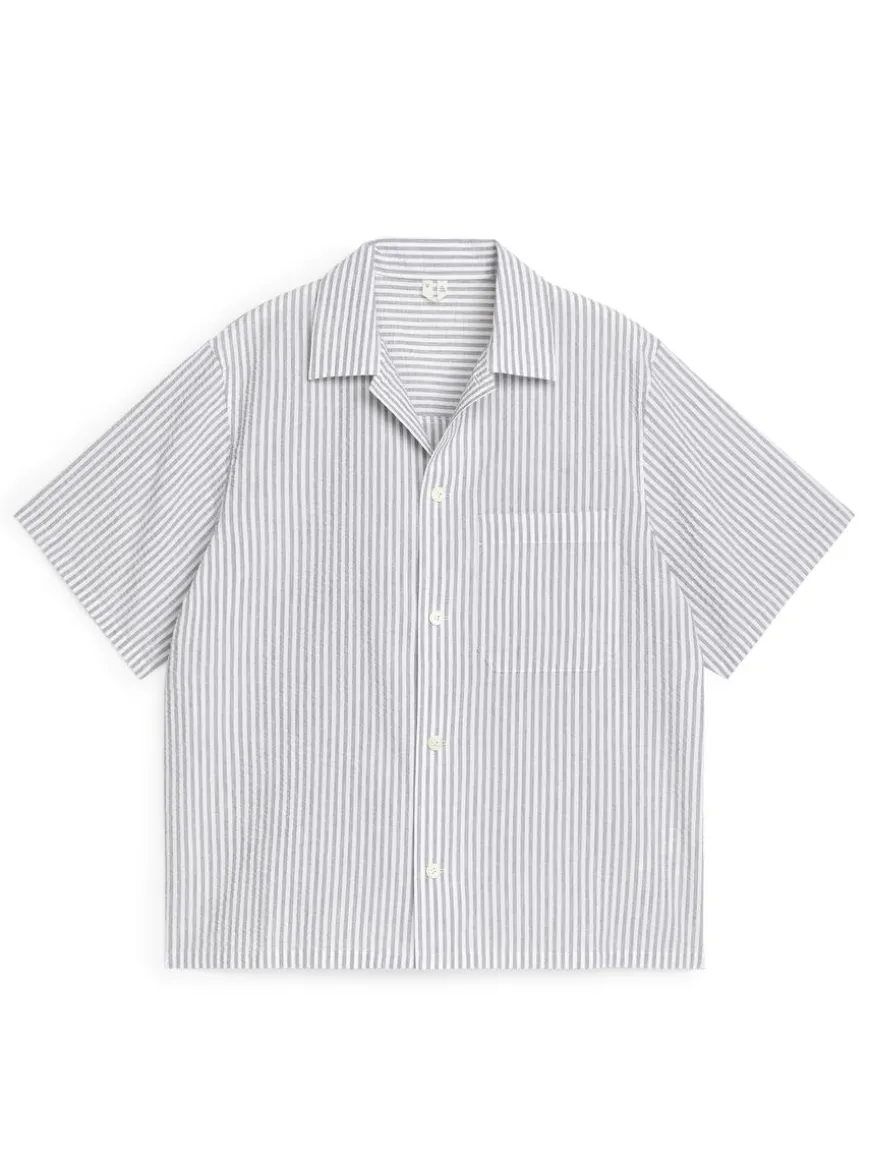 Relaxed Seersucker Shirt