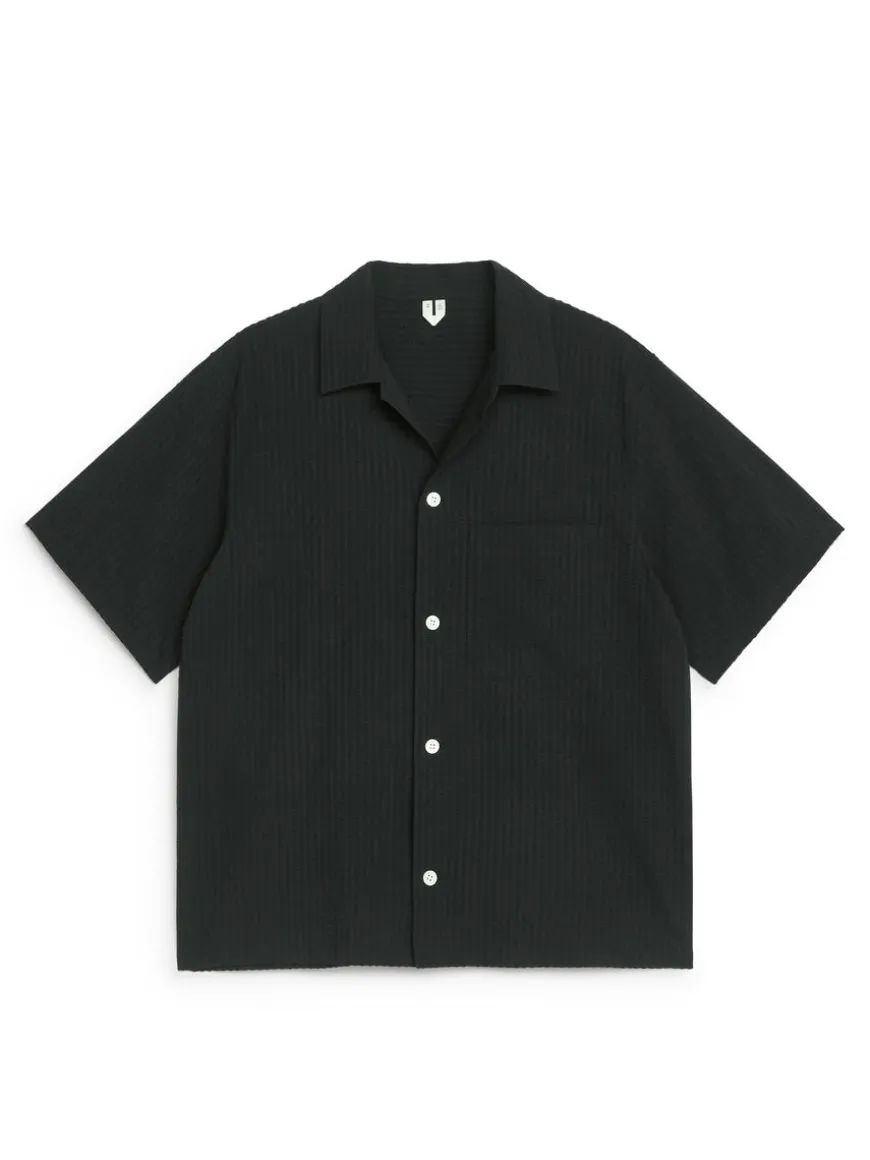 Relaxed Seersucker Shirt