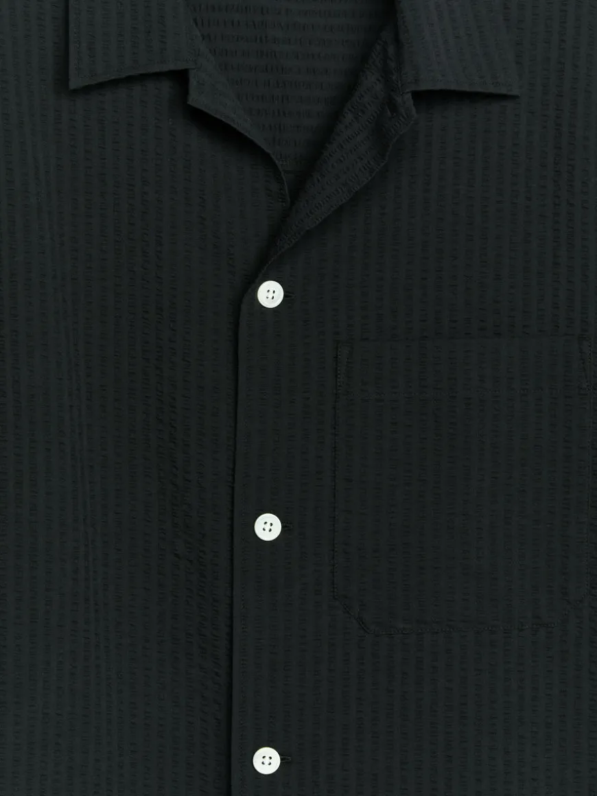 Relaxed Seersucker Shirt