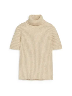 Rib Roll-Neck Top