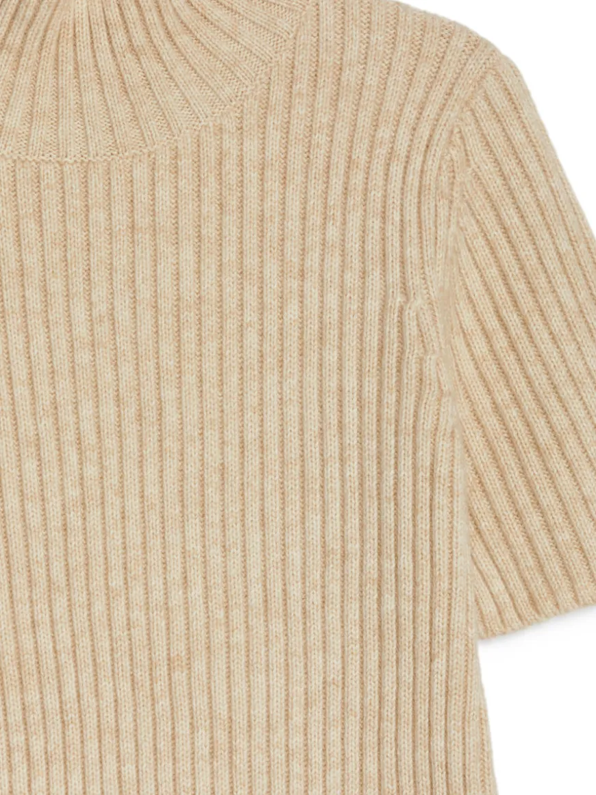 Rib Roll-Neck Top