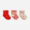 Rib Socks Set Of 3 Pairs