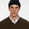 Ribbed Cotton Beanie