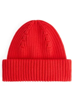 Ribbed Cotton Beanie
