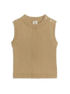 Rib-Knit Cotton Vest