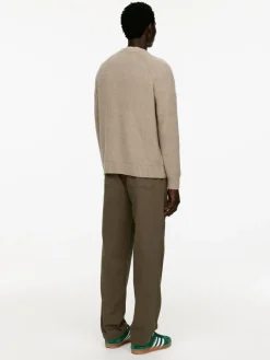 Rib-Knit Crewneck Jumper