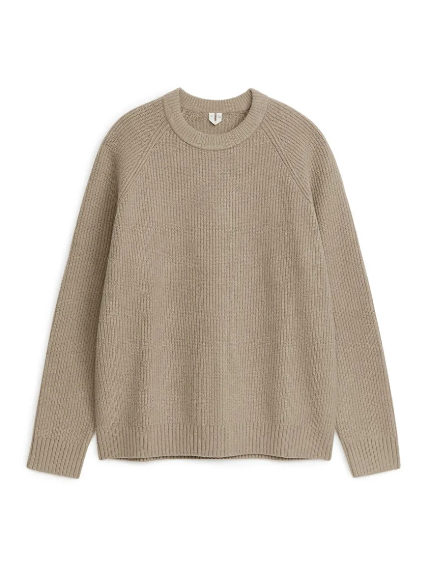 Rib-Knit Crewneck Jumper