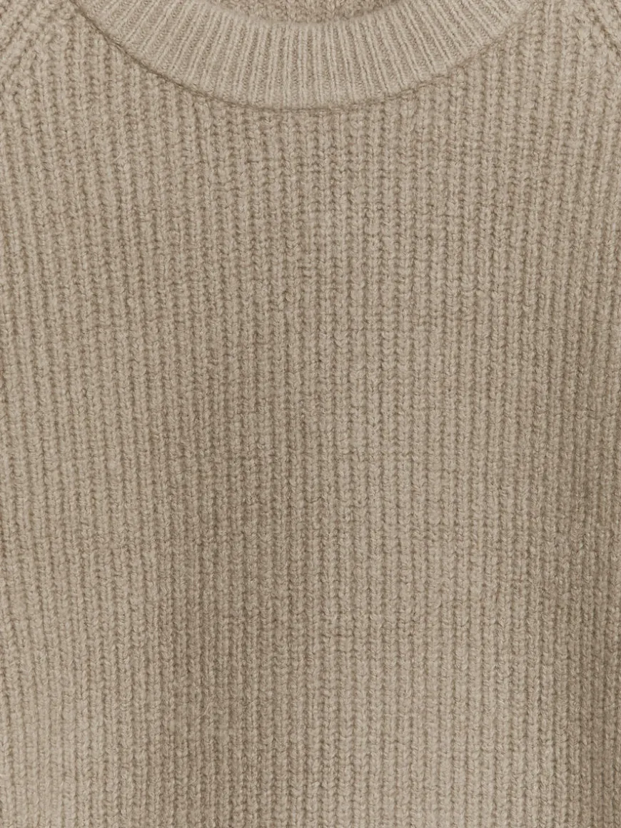 Rib-Knit Crewneck Jumper