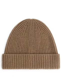 Rib-Knit Wool-Blend Beanie