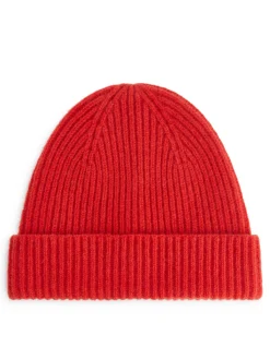 Rib-Knit Wool-Blend Beanie