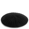 Rib-Knitted Wool Beret