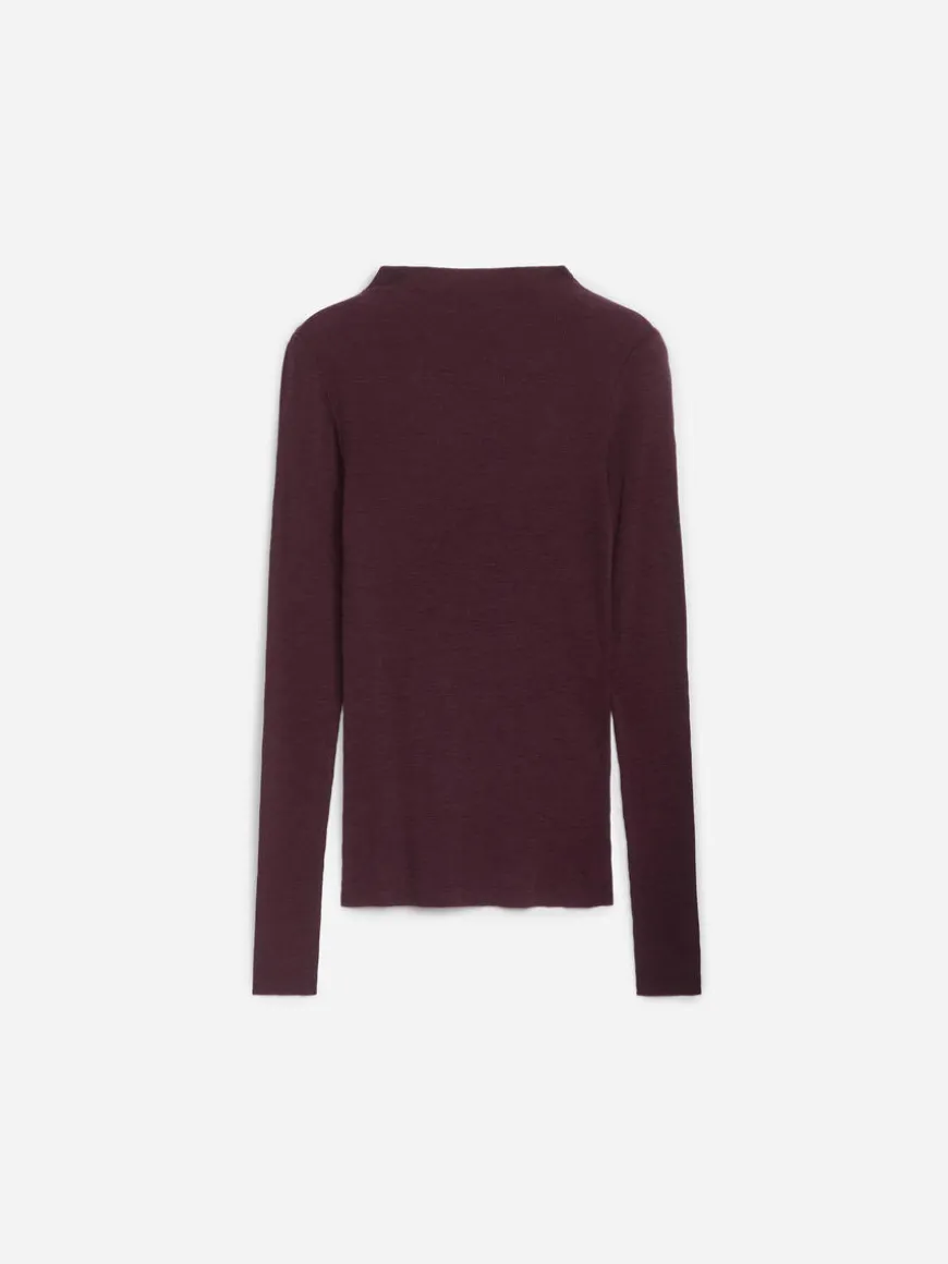 Rib-Knitted Wool Top