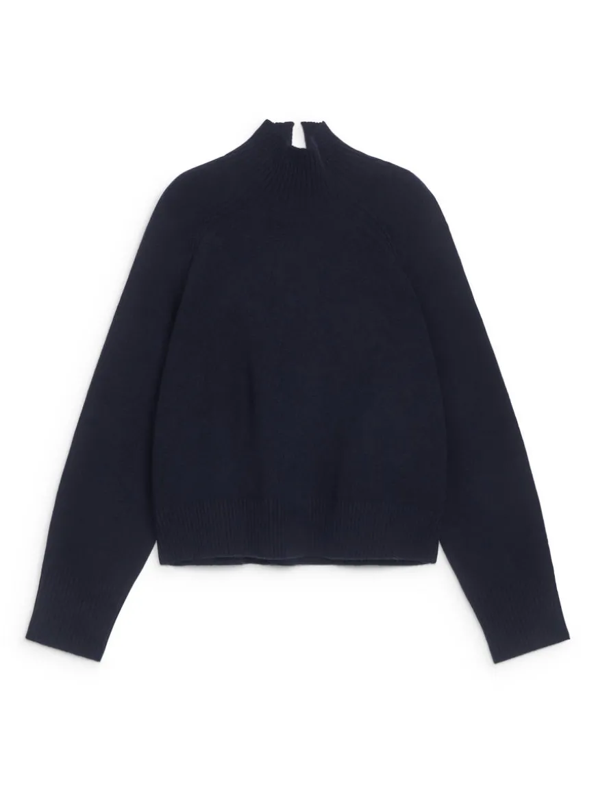 Roll-Neck Wool Jumper