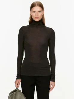 Roll-Neck Wool Top