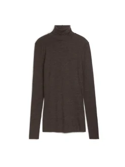 Roll-Neck Wool Top