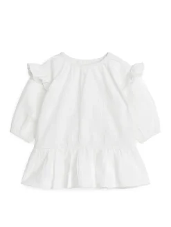 Seersucker Frill Dress