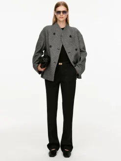 Shawl-Collar Wool Jacket