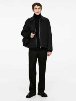 Short Double-Face Wool Jacket