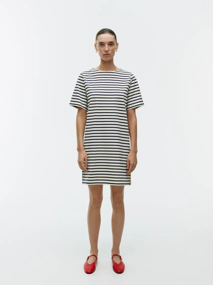 Short-Sleeve Cotton Dress