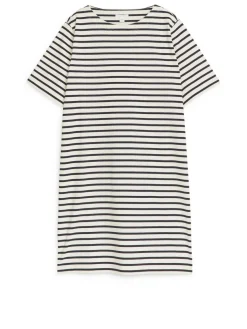 Short-Sleeve Cotton Dress